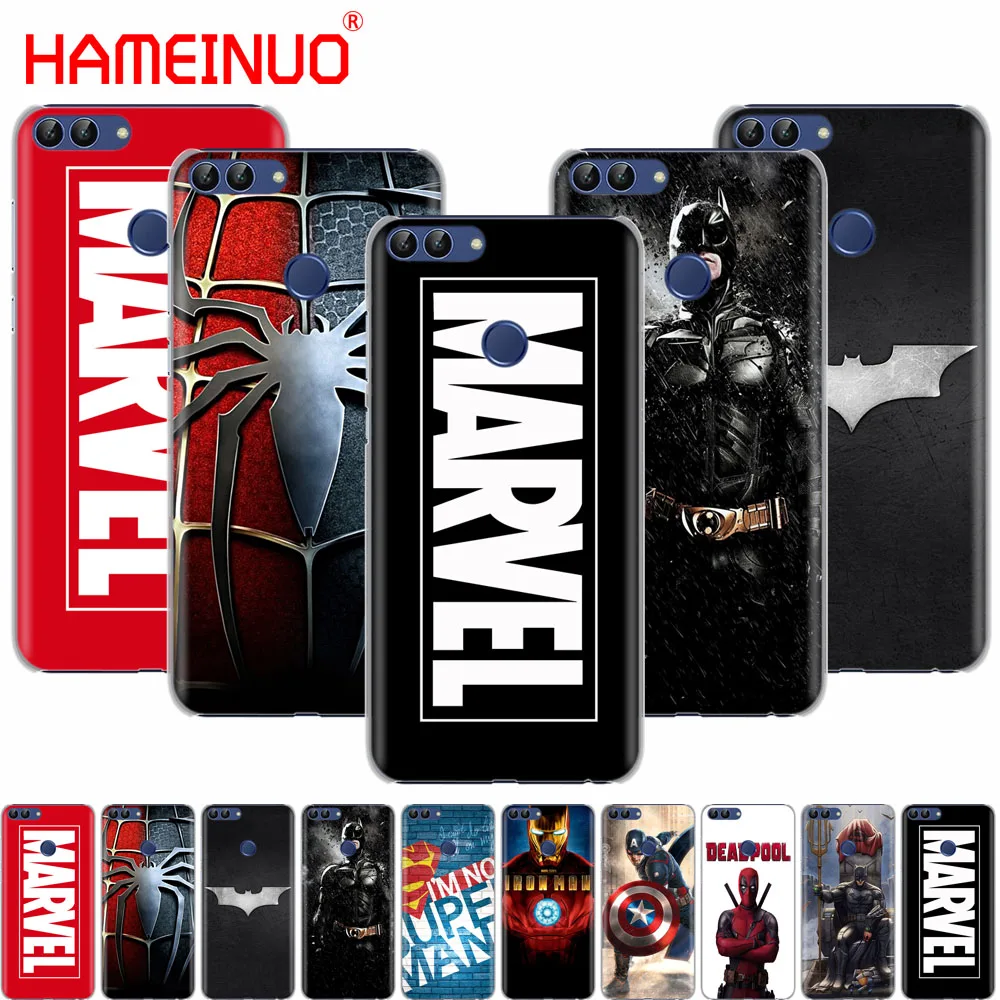 

HAMEINUO MARVEL spiderman iron man super bat cell phone Cover Case for huawei Honor 7C Y5 Y625 Y635 Y6 Y7 Y9 2017 2018 Prime