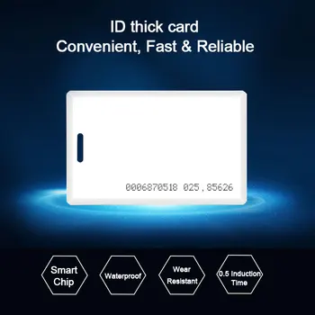 

Eseye 5pcs EM4100 Tk4100 125khz Access Control Card RFID Cards Tag Sticker Key Fob Token Ring Proximity Chip 1.8mm Smart Card