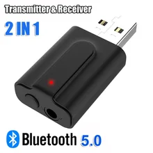 Мини стерео USB Bluetooth 5,0 передатчик приемник 3,5 мм аудио адаптер для динамики наушники аудио адаптер Высокое качество