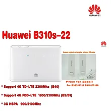 Original Unlocked HUAWEI B310S-22 150M 4G LTE CPE WIFI ROUTER modem with sim card slot plus antenna