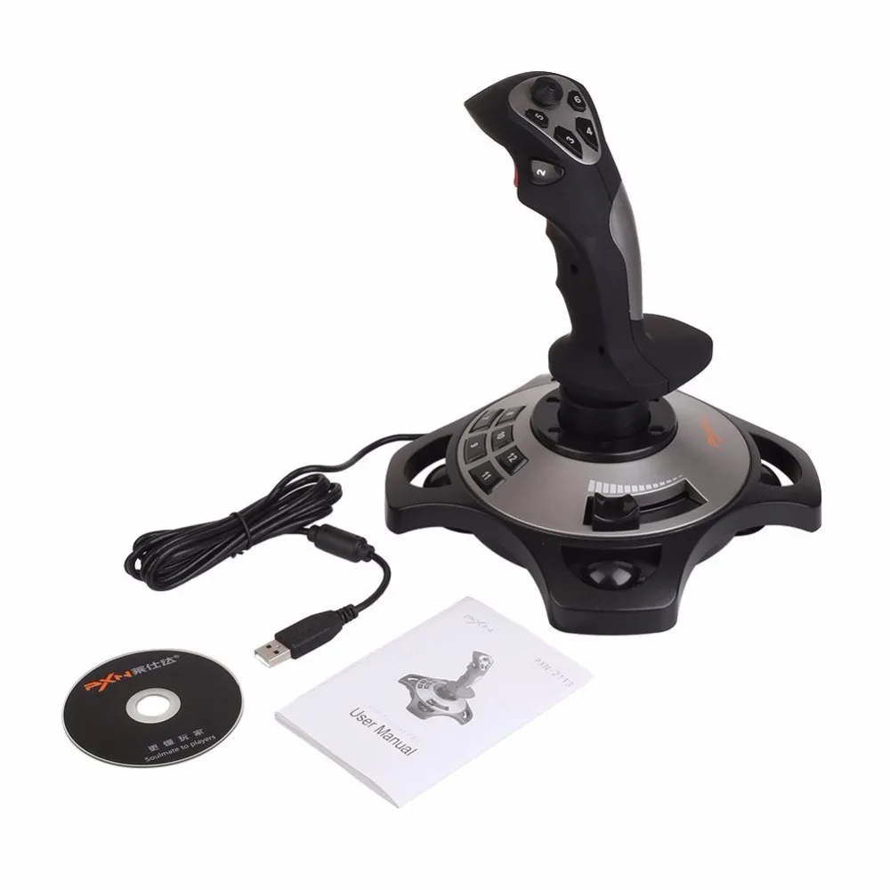 

PXN-2113 USB Joystick Simulator Gaming Controller Programmable For PC Desktop