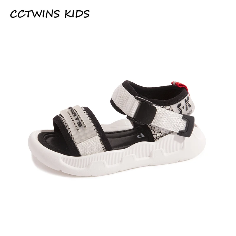 

CCTWINS Kids Shoes 2019 Summer Girls Fashion Princess Sandals Boys Beach Casual Flats Children Soft Toddler Barefoot Shoes BS266