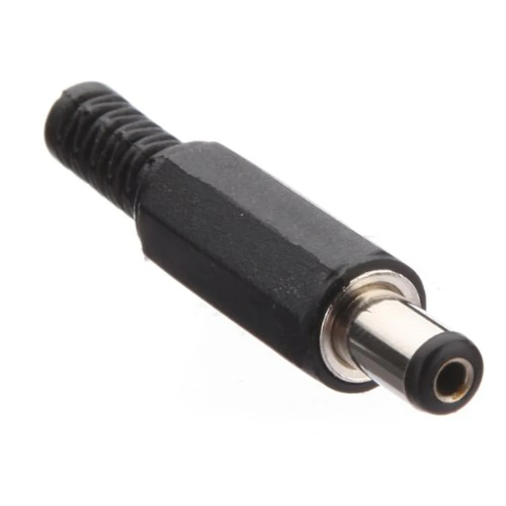 ALLiSHOP черный 2 1 мм x 5 DC штекер питания адаптер разъем Черный|male power plug|male connectormale dc