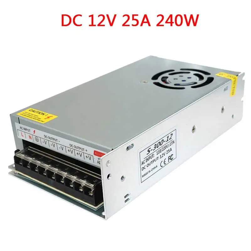 Источник питания AC 110 V-220 V к DC 5V 12V 24V 1A 2A 3A 5A 10A 15A 20A 30A 50A светильник трансформатор для светодиодных лент светильник