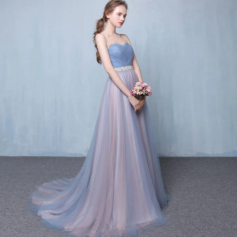 FADISTEE New arrival elegant party evening dresses Long dress Vestido de Festa A-line sashes long gown sweep train