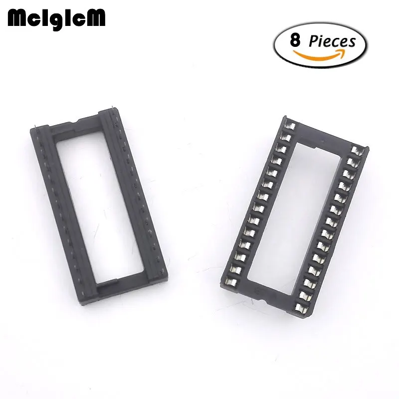 

MCIGICM 8pcs 28pin pins-DIP IC Sockets Adaptor Solder Type Socket width