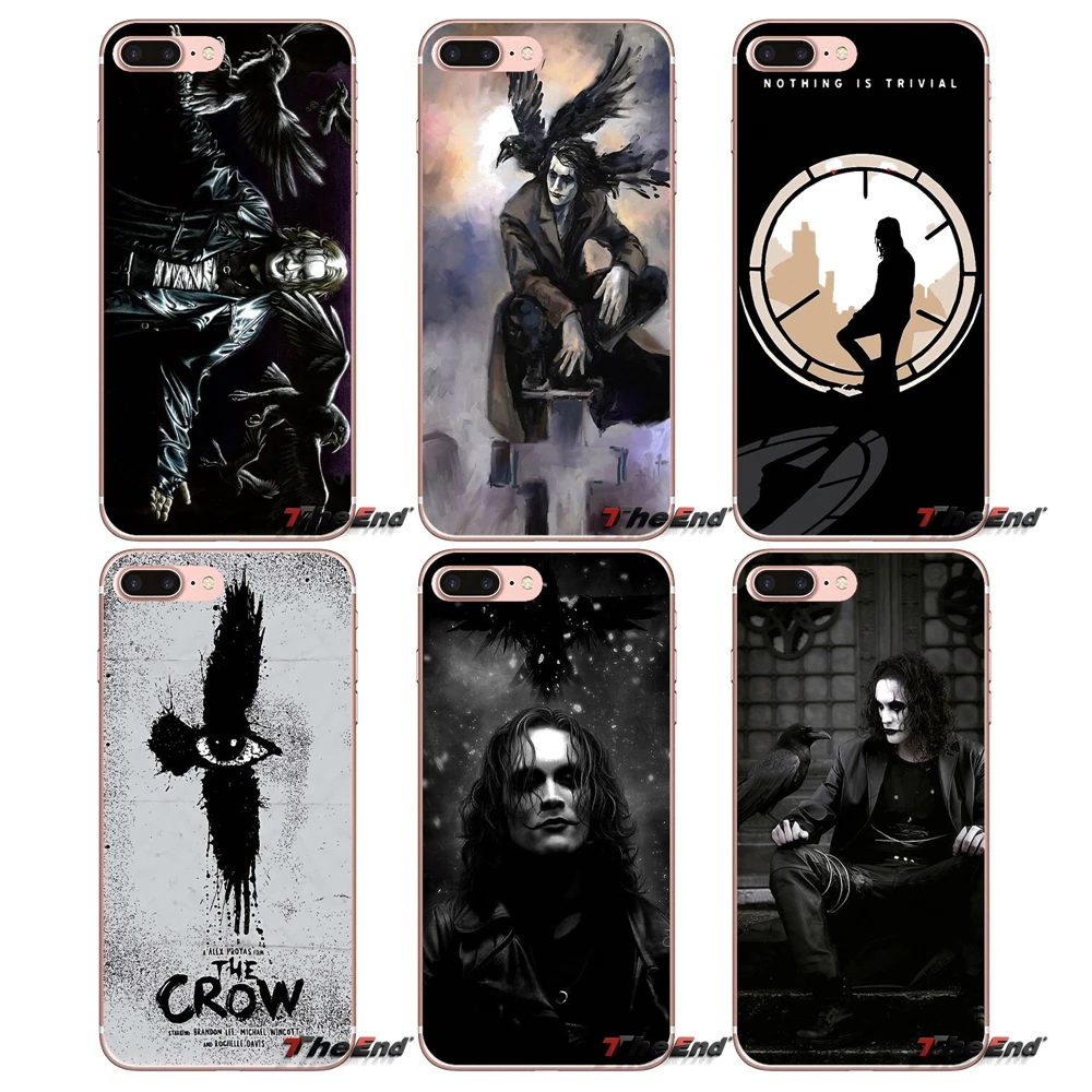 Чехол Geeky Nerfherder Art The Crow для Samsung Galaxy S3 S4 S5 MINI S6 S7 edge S8 Plus Note 2 3 4 5 Grand Core Prime | Мобильные