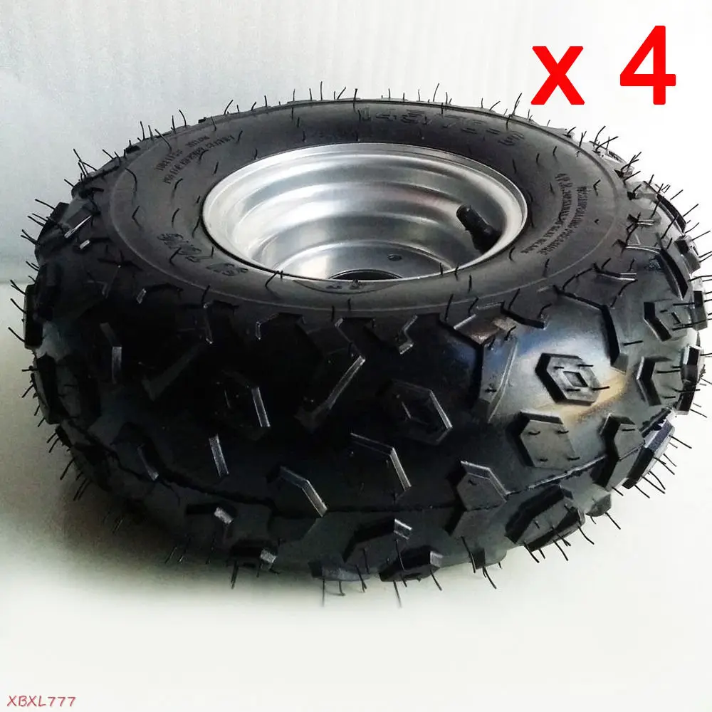 4pcs 145 70 6 Front Rear Wheel Rim Tyre Tire 50 110 125cc Quad Bike ATV