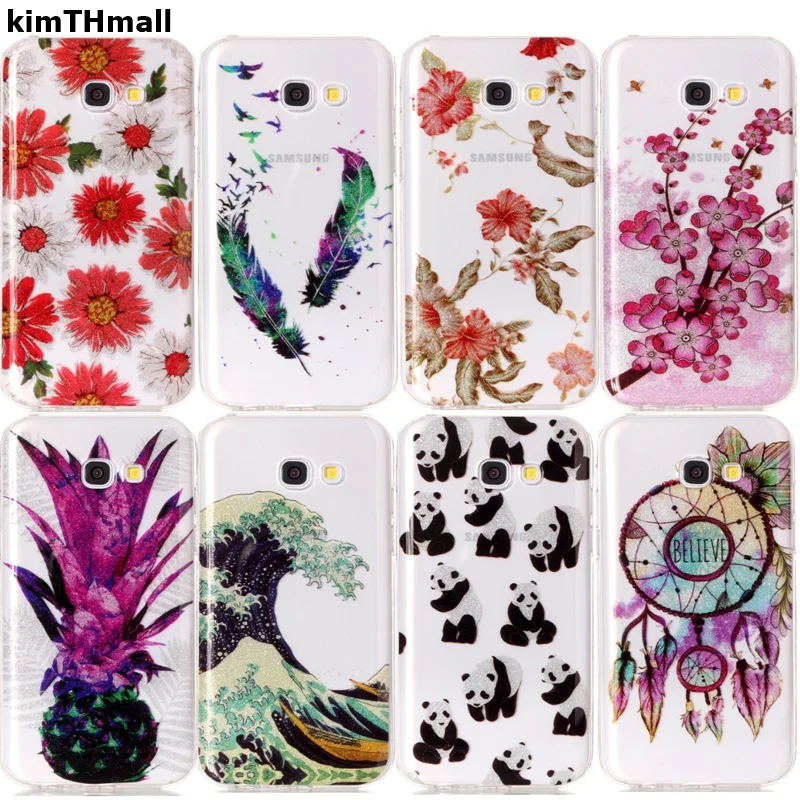 Case For Samsung Galaxy S6 S7 S8 cover Glitter Transparent Clear Soft phone case For Galaxy S6 S7 EDGE S8 Plus  case kimTHmall
