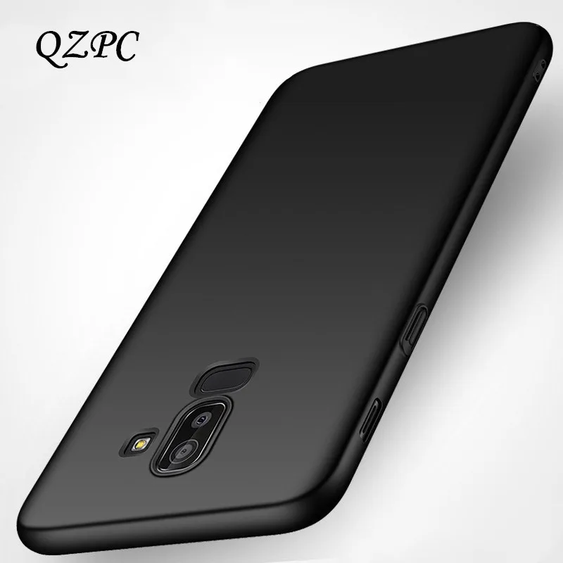 

QZPC Luxury Slim Phone Case For Samsung Galaxy J8 J7 J6 J7Duo 2018 Case Cover For Full Protection Case Black Matte Dropshipping