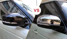 Chrome ABS Door Wing Mirror Glass Rearview Cover Trim 2pcs For Land Rover Range Rover Sport 2014 2015 2016