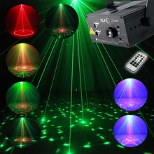 Full Color RGB Laser Stage Light Projector 3W Blue LED Stage Effect Lighting for DJ Disco Party KTV