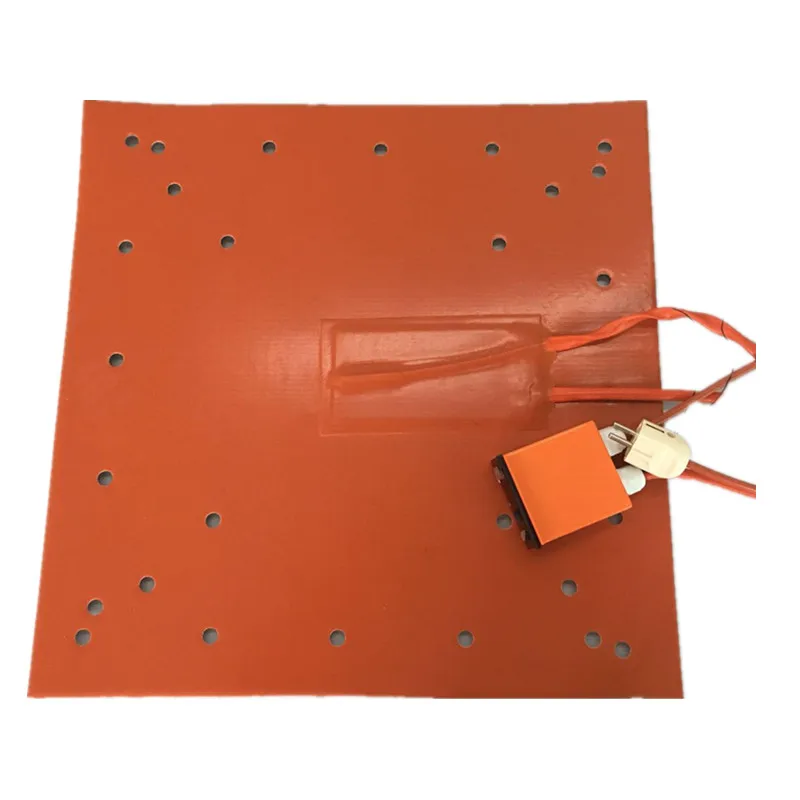 

220V 1500W 508X508MM Heater Pad for Creality CR-10 S5 Printer 2 Different Heating Zones Flexible silicone heater Bed