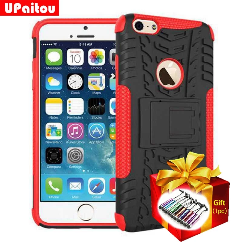 

UPaitou Heavy Duty Hybrid Case For iPhone X 6 6S 8 7 Plus 6Plus 7Plus Armor Case Soft TPU Hard PC Back Cover For iPhone 7 X