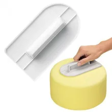 Белый инструмент для полировки торта, пластиковый инструмент для украшения торта, инструменты для полировки помадки, инструмент для домашней кухни