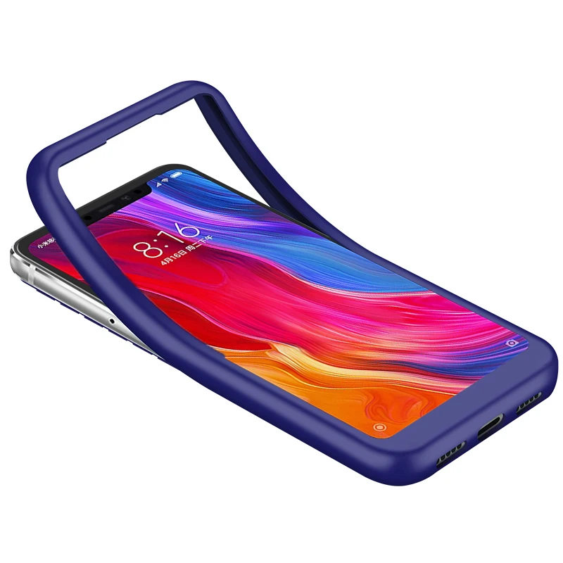 Мягкий силиконовый матовый чехол из ТПУ на 360 градусов для Xiaomi Mi 8 SE A1 A2 Lite Redmi S2 Note 4