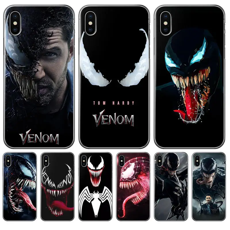Venom cool Soft Silicone TPU phone Case Cover For iPhone 5 5S SE 6 6S 7 8 XS X Max Plus Back Coque Capa Shell Cute funda luxury |