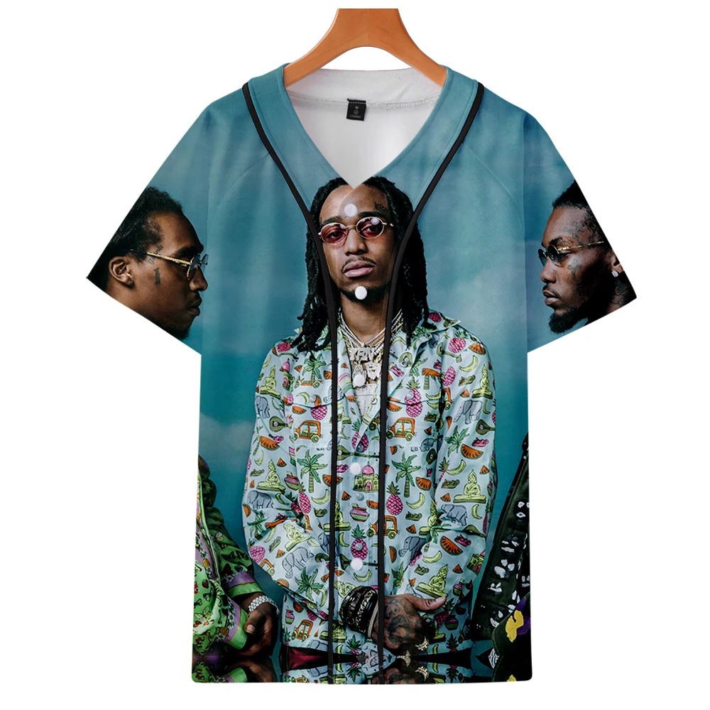 Бейсбольная куртка luckysunday Migos в стиле Харадзюку модная 3d одежда с коротким