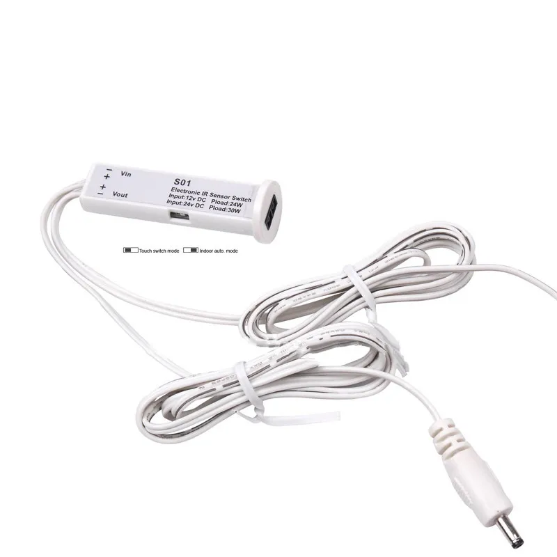LED Dual Modes IR Sensor Switch 12v / 24v Work with LED Under Cabinet Lights Or Showcase Auto. Controller CE ROHS