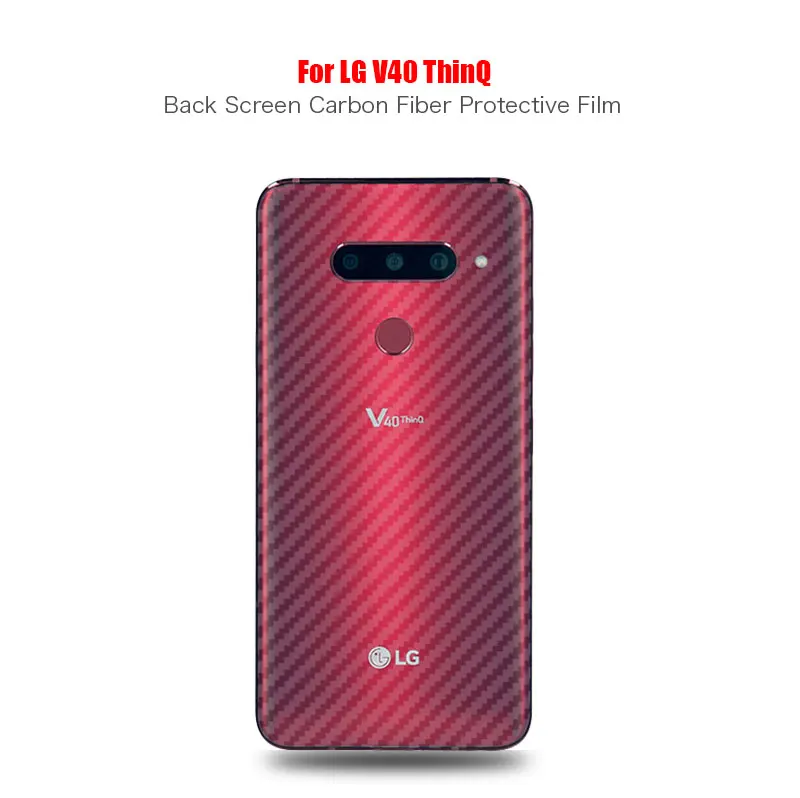 Защитная задняя пленка для lg V30 V40 V50 ThinQ 3D из углеродного волокна для lg V 30 lg V40 V50