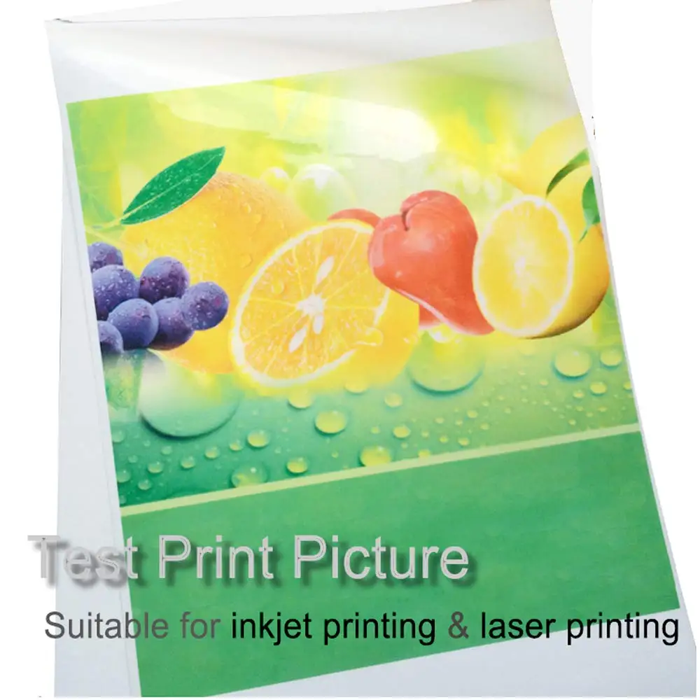 

1 pc Waterproof printer paper Sticker Paper Quality A4 Clear Matter Self Adhesive Sticky Back Label Printing Paper Sheet