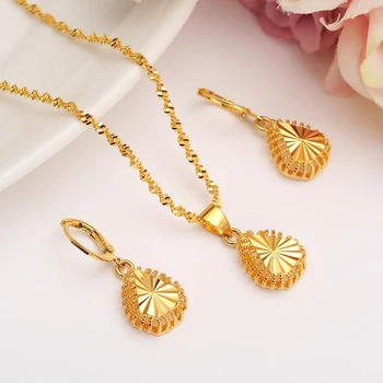 

Bangrui Women Fashion Jewelry set Necklace Earrings Wedding sets Gold Color Africa/Arabia/Middle East gift