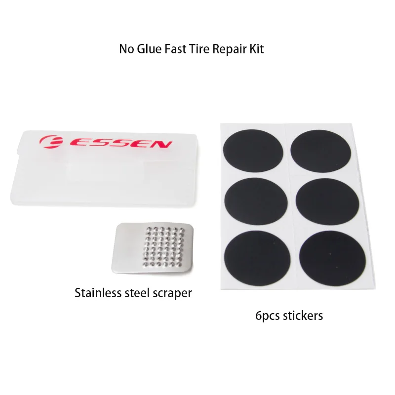 

ESSEN 6pcs/Set Mountain Bike Bicycle Repair Tools Kit Cycling Flat Tire Repair Patch Without Glue Tire Fix ciclismo Accessories