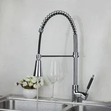 Torayvino 540 мм 8538-1/4 хром кухонный Выдвижной латунный поворотный с кнопкой сосуд раковина смеситель кухонный кран