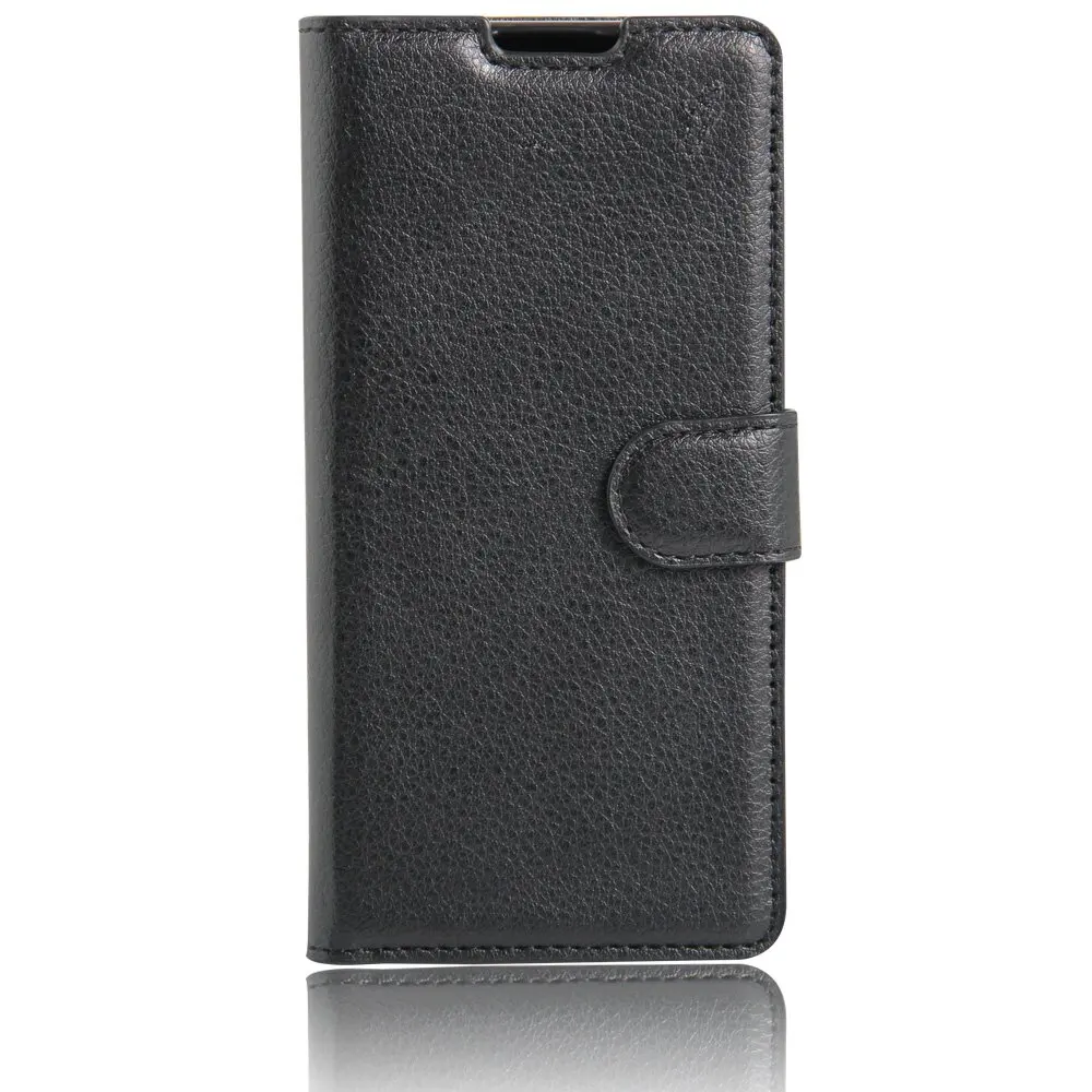 Кошелек из искусственной кожи для BlackBerry Mercury DTEK70 кошелек с держателем для карт чехол для BlackBerry Keyone чехол Mercury Coque Fundas - Цвет: Черный