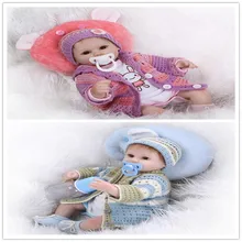 NPK Origin 43cm 17inch Reborn-Baby-Doll With High End Design Handmade Sweater And Hat Hot Welcome Bebes Menina As Christmas Gift