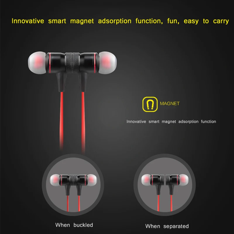 Магнитные Bluetooth Наушники AWEI B922BL Спортивная стереогарнитура беспроводная