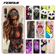 Coque Huawei P20 Pro caso Panda chica flores en mármol gato conejo pájaro suave de la cubierta del TPU del 2018 nuevas llegadas para Huawei P20 Pro