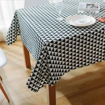

WLIARLEO Tablecloth Black Geometric Table Cloth Dining table cloth Wedding, Banquet tableclothes Decoration toalha de mesa festa