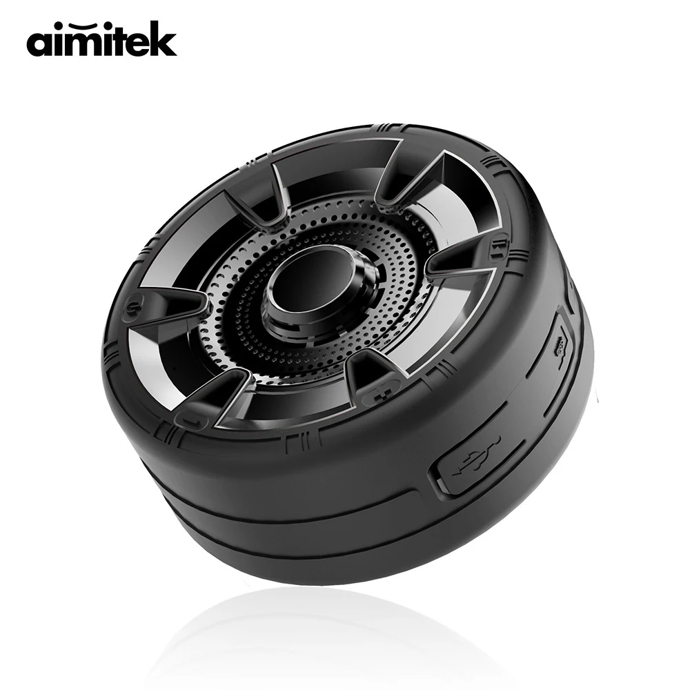 Aimitek Car Wheel Design Bluetooth Speaker Portable Outdoor Wireless
