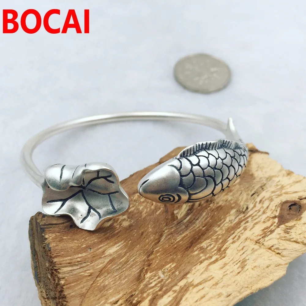 

S925 authentic lotus silver bracelet female silver bracelet bracelet openings