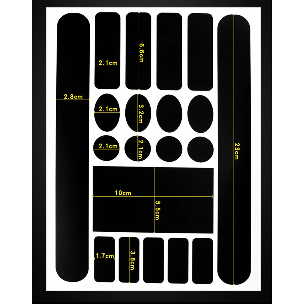 Flash Deal Anti Scratch Sheet Bike Chain Stickers Cowhide MTB Bicycle Chain Car Frame Protector Cycling Accessories Transparent Matte 2