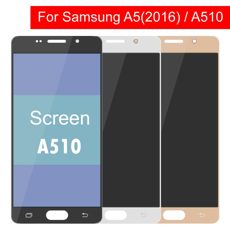 

LCD For Samsung Galaxy A5 2016 A510 A510F A510M A510FD LCD Display Touch Screen Digitizer Assembly Repair Parts