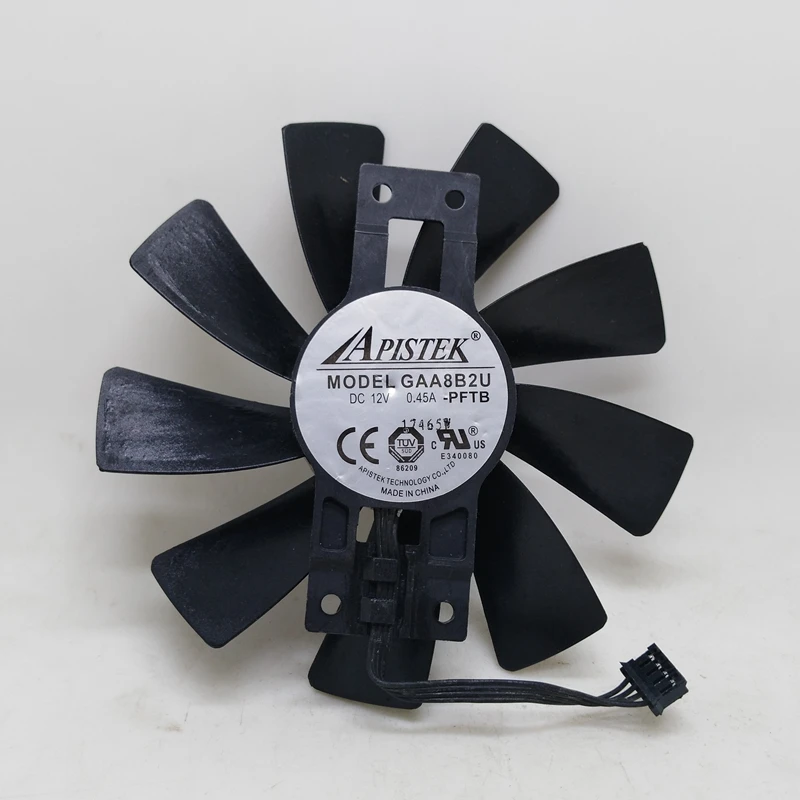 

New R9 380 2G R9 380 4G graphics fan GAA8B2U ball 4 wire fan
