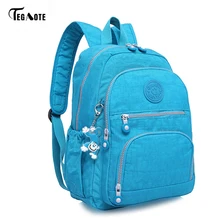 TEGAOTE, классический мини школьный рюкзак для девочек-подростков, повседневные Рюкзаки для женщин, фирменный нейлоновый рюкзак через плечо для ноутбука