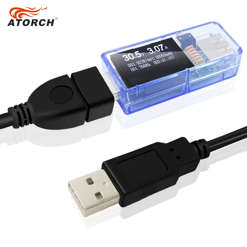 ATORCH USB Тестер DC Цифровой вольтметр amperimetro 12 в 1 Напряжение измеритель тока Амперметр детектор power bank индикатор зарядного устройства