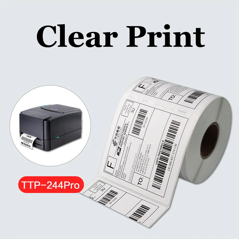 100 мм* 100 мм* 500 шт печать наклеек рулон бумаги сразу термобумага белая бумага для факса с самоклеющейся на заказ 3,94 дюйма* 3,94 дюйма* 500