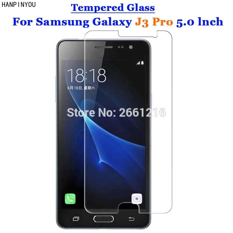 J3 Pro закаленное стекло 9H 2.5D Премиум Защитная пленка для экрана Samsung Galaxy J3110 J3119 5 0&quot
