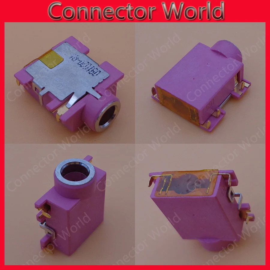 

purple Laptop Audio Jack Connector DIP SMT SMD Stereo PCB plug 3.5 headphone jack 3 foot 2 fixed 3.5MM female power socket