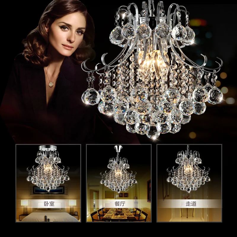 

Shiyuan crystal Pendant Lights K9 LED restaurant luxury European style living room lamp Lights bar creative personality SJ94