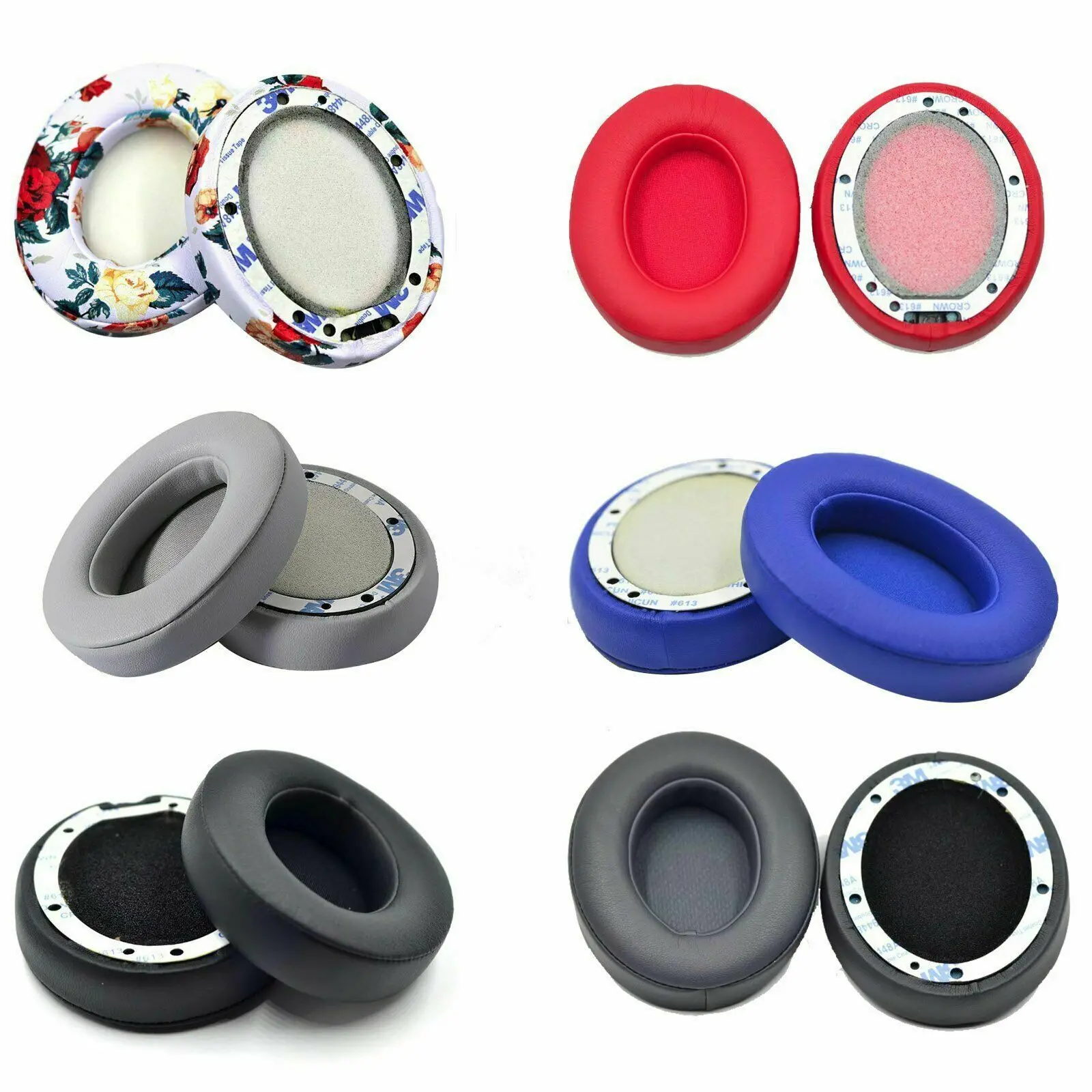 

1 Pair Replacement Ear Pads Foam Cushion for Studio 2.0 Wireless Headphone Soft Comfortable CE1451X2-CE1456X2