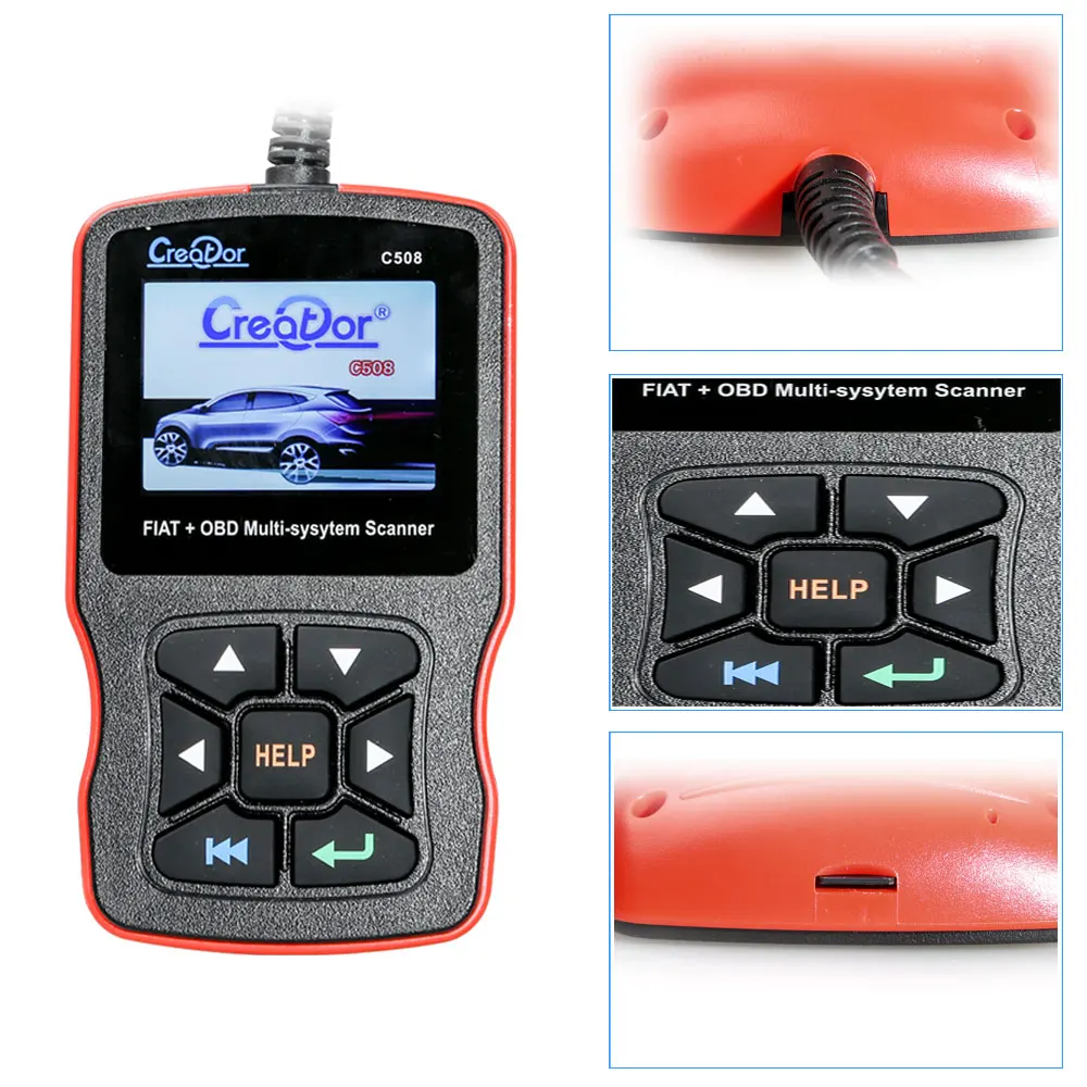 Мультисистема сканера Creator C508 OBDII/EOBD для FIAT/Alfa/Abrath/Lancia подушка безопасности/ABS|airbag