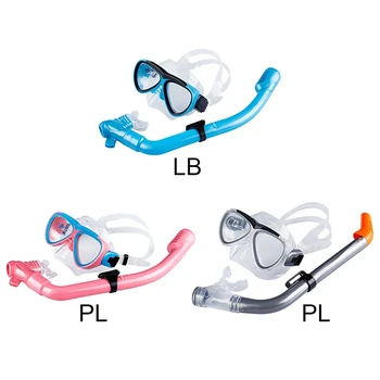 

Glass Swimwear Swimming Full Dry Snorkels Swiming Accessories Hot Diving Mask Breathing Tube Kit Children Tempered/Toughened