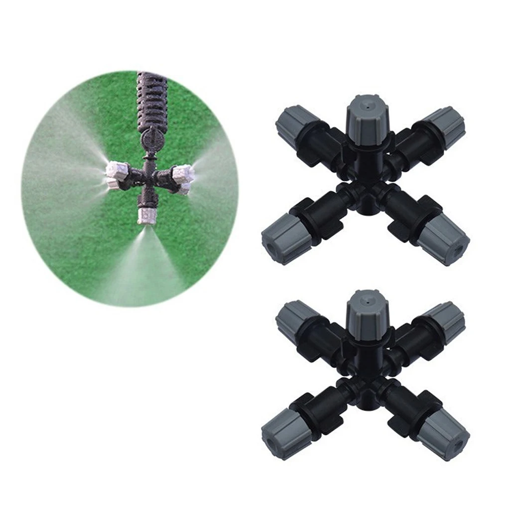 

Hanging anti drip misting nozzle cross Atomizing nozzle fog WATER SPRAY To greenhouse Drip irrigation 1set sprayer water spray
