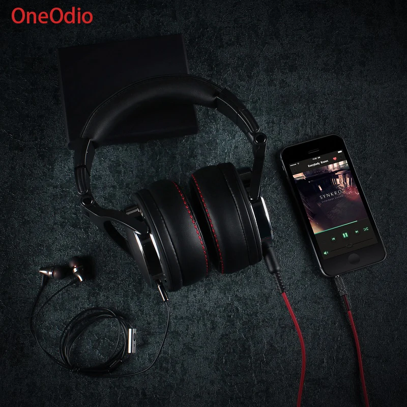 Oneodio Wired Auriculares DJ Auriculares con Micrófono de Estudio Profesional Over Ear Auriculares Estéreo DJ Monitor de Auriculares de Estudio - 2