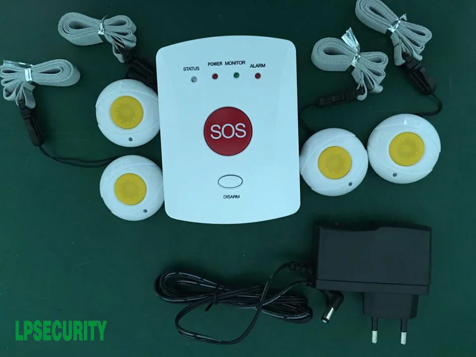 Система аварийной сигнализации GSM для пожилых людей с 4 кнопками SOS|kit kits|system